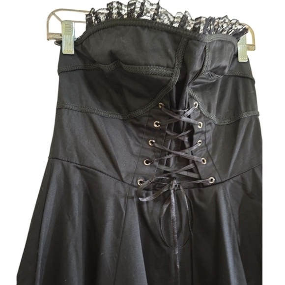 NWT Hearts & Roses UK Bustier Cocktail Dress 50s Pinup Rockabilly Retro Punk - Picture 5 of 11